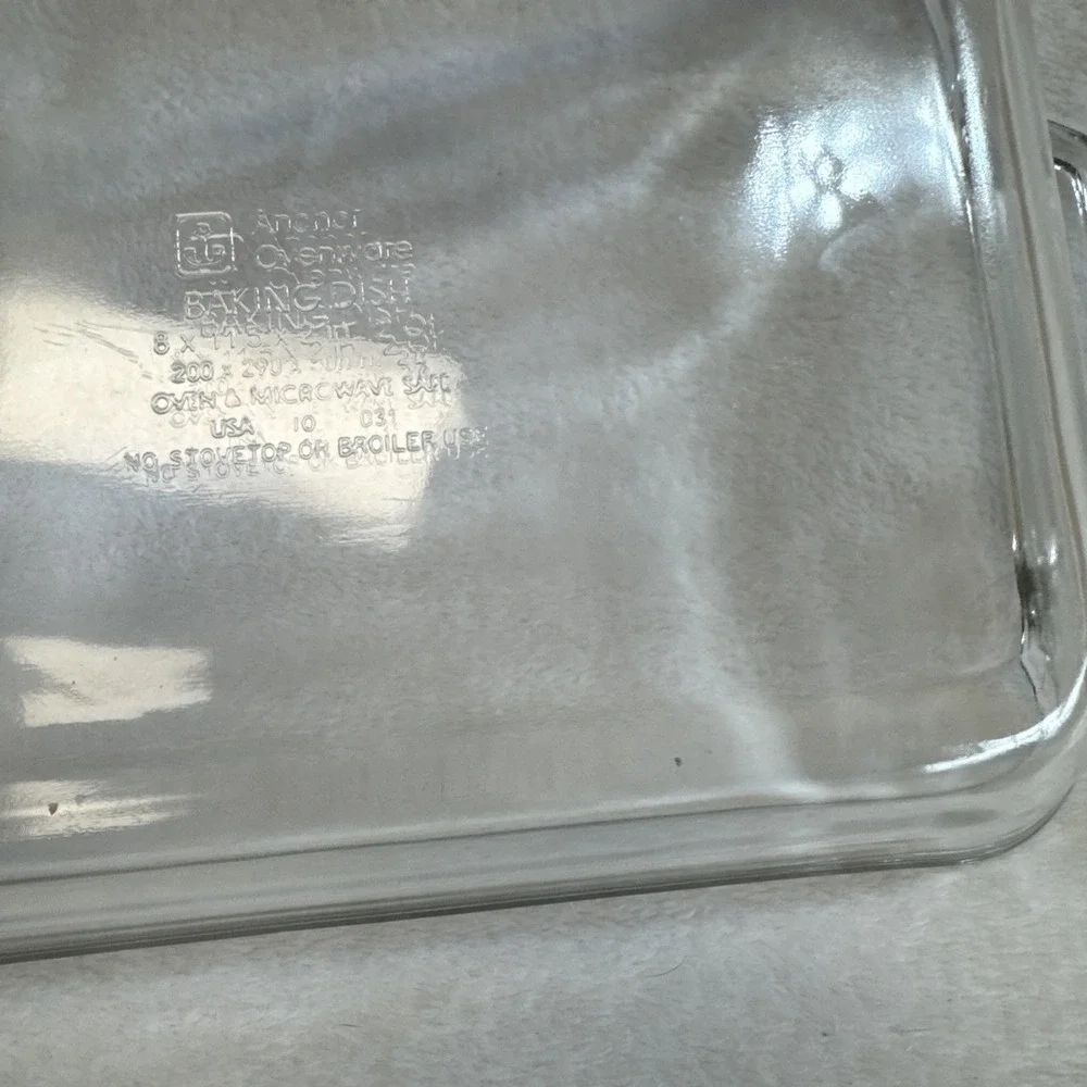 Anchor Hocking Pillsbury Doughboy Glass Baking Dish 2qt Home Cookin